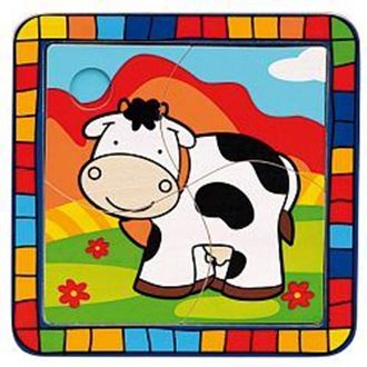 Obrázok z Vkladacie puzzle Krava