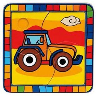 Obrázok Vkladacie puzzle Traktor