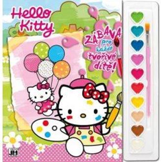 Obrázok z Maľovanky set s farbami A4 Hello Kitty