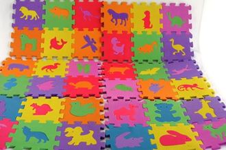 Obrázok z Penové puzzle písmená, číslice, zvieratká - 72 dielov