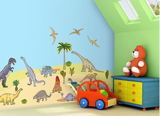 Obrázok z Samolepiace dekorácie na stenu Dinosauri C2