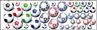 Obrázok z Samolepky na stenu Futbalové lopty 0,50 m2