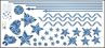 Obrázok z Nálepky na okno - Vianoce stužky vzor 5 zlaté