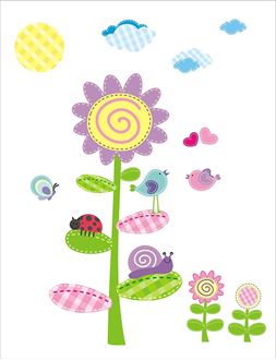 Obrázok z Dekorácia na stenu Happy Daisies - Sedmokrásky 0,50 m2