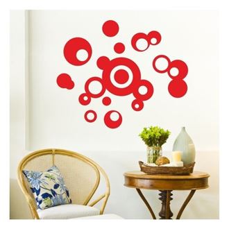 Obrázok z Textilné dekorácie na stenu - bubliny
