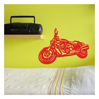 Obrázok z Textilné dekorácie na stenu - motorka