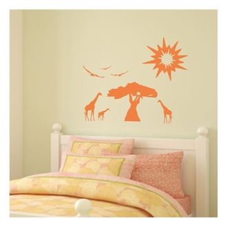 Obrázok z Textilné dekorácie na stenu - žirafy