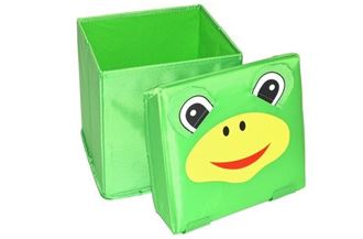 Obrázok z Skladací úložný box - sedátko 2v1 Žabička