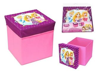Obrázok z Skladací úložný box - sedátko 2v1 Princess