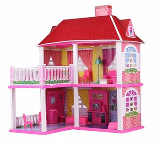 Obrázok z Veľký domček pre bábiky s terasou