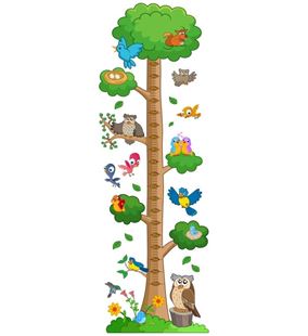 Obrázok Meter na stenu - Vtáky na strome