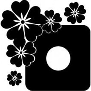 Obrázok Samolepiace velúrová ochrana vypínače Kvety - mix farieb