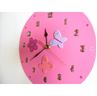 Obrázok z Detské drevené hodiny Lúka - Ružová