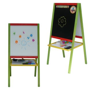 Obrázok Detská magnetická tabuľa 2v1 farebná - výška 88 cm