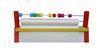Obrázok z Detská magnetická tabuľa 4v1 farebná - výška 98 cm