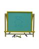 Obrázok z Detská otočná modrá tabuľa 2v1 farebná - výška 41 cm