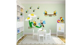 Obrázok z Veselé včielky samolepka na stenu