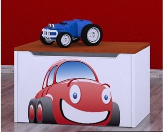 Obrázok z Detská komoda na hračky - auto teak