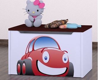 Obrázok z Detská komoda na hračky - auto wenge