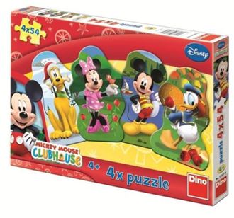 Obrázok z Papierové puzzle 4x54 dielikov Mickeyho klubík