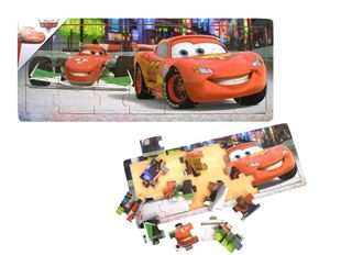 Obrázok Drevené puzzle - Cars 21 dielikov