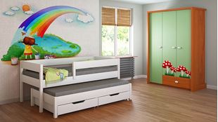Obrázok Detská posteľ s prístelkou - Junior - 140x70cm