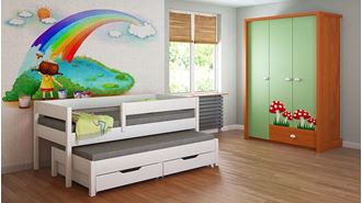 Obrázok z Detská posteľ s prístelkou - Junior - 140x70cm