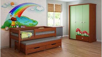 Obrázok z Detská posteľ s prístelkou - Junior - 180x90cm