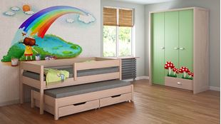 Obrázok Detská posteľ s prístelkou - Junior - 160x80cm