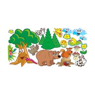 Obrázok z Zvieratká v lese samolepka na stenu