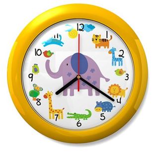 Obrázok Detské hodiny č. 44 Žlté Safari