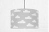 Obrázok z Textilné závesná lampa Obláčiky - šedá