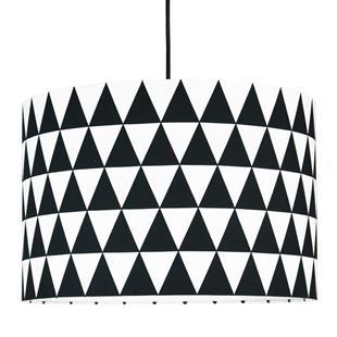 Obrázok Textilné závesná lampa Triangle - čierna