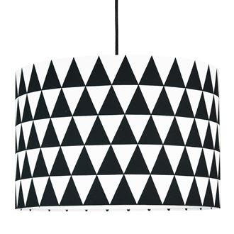 Obrázok z Textilné závesná lampa Triangle - čierna