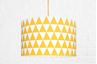 Obrázok z Textilné závesná lampa Triangle - žltá