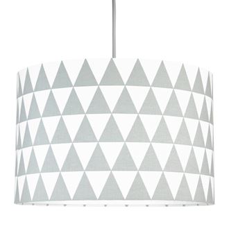 Obrázok z Textilné závesná lampa Triangle - šedá