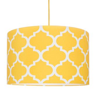 Obrázok z Textilné závesná lampa Maroko - žltá