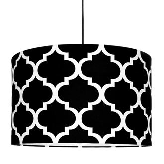 Obrázok z Textilné závesná lampa Maroko - čierna