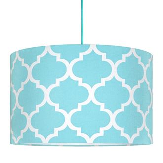 Obrázok z Textilné závesná lampa Maroko - modrá