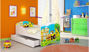 Obrázok Dětská postel - Bagr
