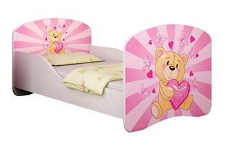 Obrázok z Detská posteľ - Ružový Teddy medvedík