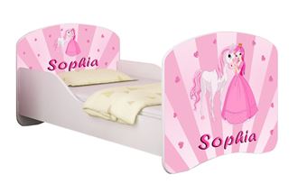 Obrázok z Dětská postel - Princezna s koníkem + jméno