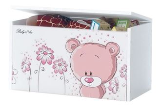 Obrázok z Truhla na hračky - Ružový medvedík