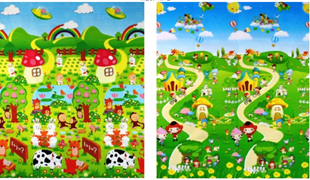 Obrázok Detský obojstranný penový koberec - Rôzne motívy 180x150x0,5 cm