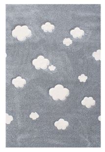 Obrázok Detský koberec mráčika strieborno-šedý 120x180cm