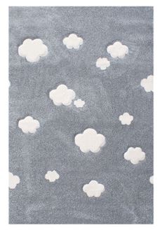 Obrázok z Detský koberec mráčika strieborno-šedý 120x180cm