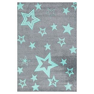 Obrázok Detský koberec STARLIGHT grau / mint 100x160 cm