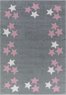 Obrázok z Detský koberec BORDERSTAR šedoružové 120x180 cm