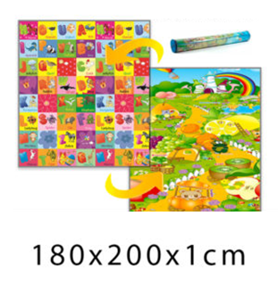 Obrázok z Detský penový koberec - Ovocná krajina + ABC 180x200x1 cm