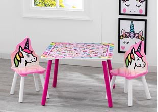 Obrázok Detský stôl s stoličkami Jednorožec